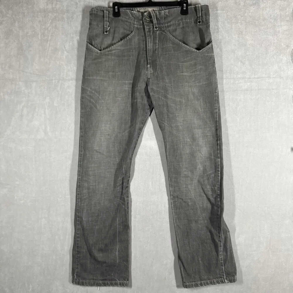 Levi’s – Rare Hybrid Tech Style, Limited Edition Grey Denim Jeans 36x34 *UNIQUE*